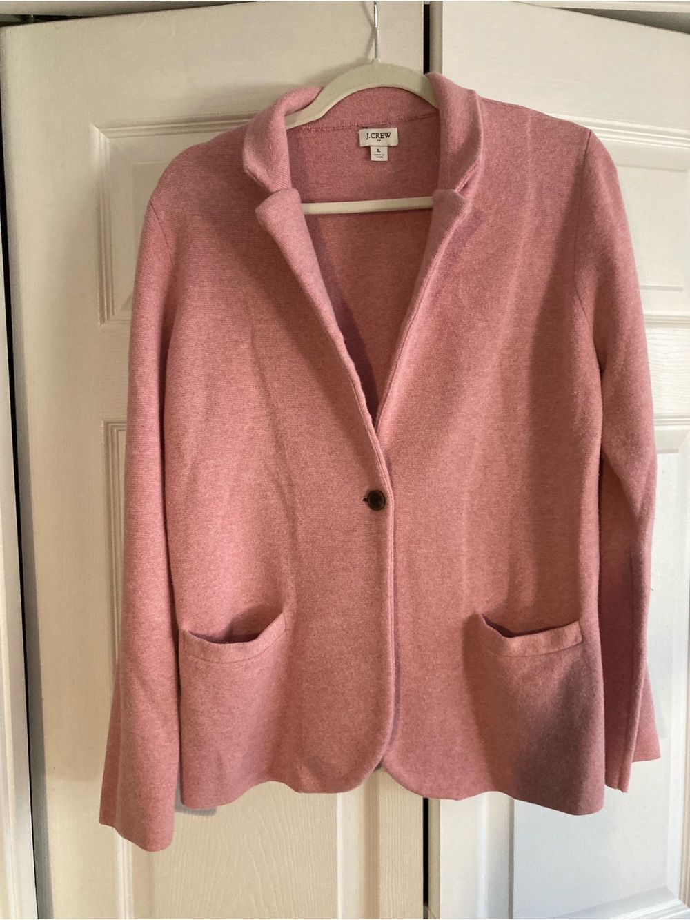 J. Crew Soft Pink Single-Button Blazer